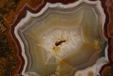 Polished Banded Agate Nodule - Kerrouchen, Morocco #324145-1